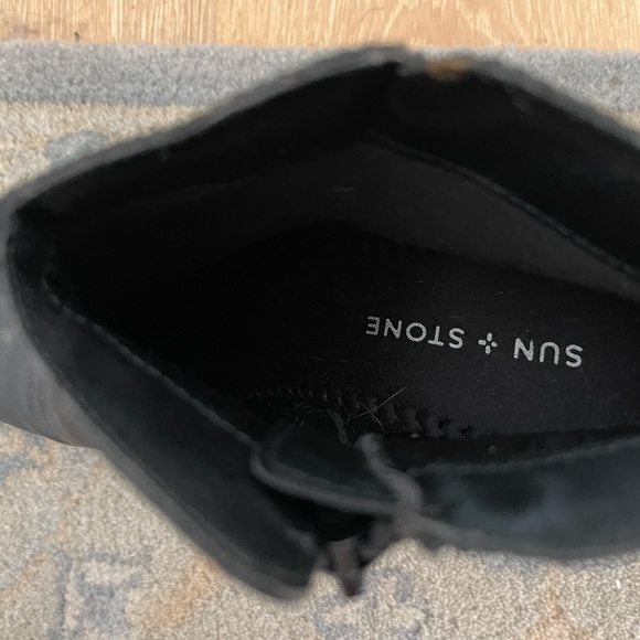 Black Leather Booties - Like New - Picture 2 of 9